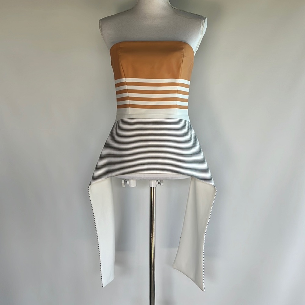 C/MEO Collective Strapless Asymmetrical Top - sz M